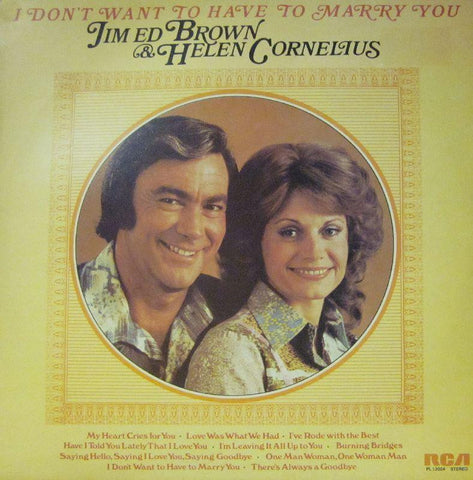 Jim Ed Brown-I Don't Want To Have Marry You-RCA Victor-Vinyl LP