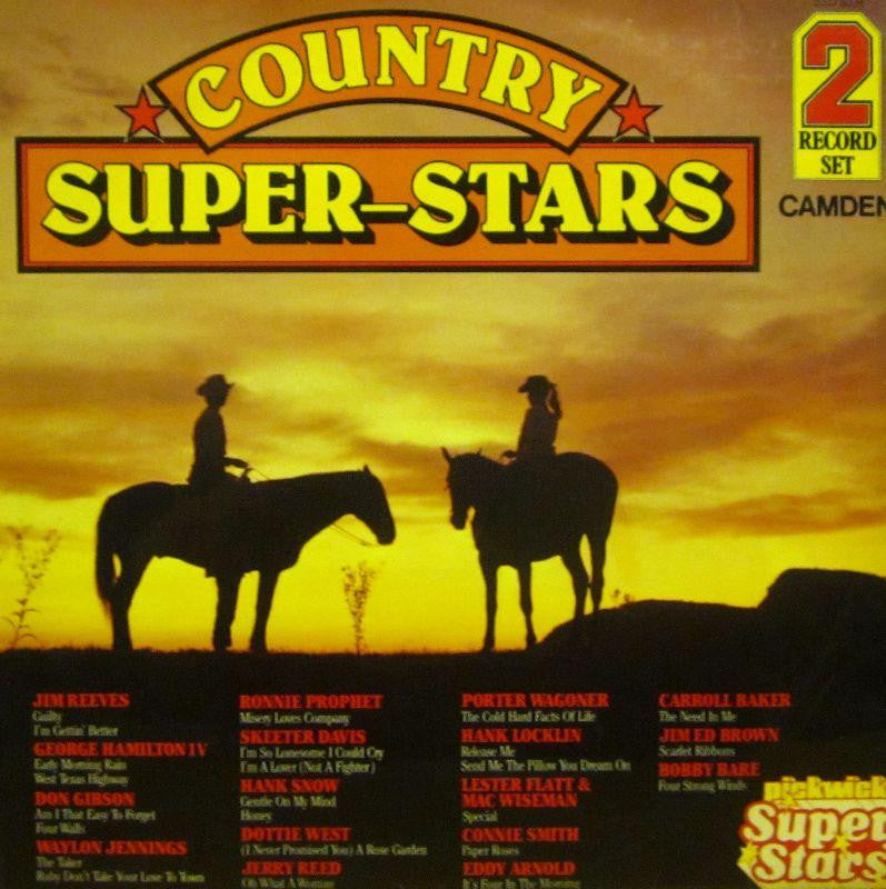 Various Country-Country Super-Stars-Pickwick-2x12" Vinyl LP Gatefold