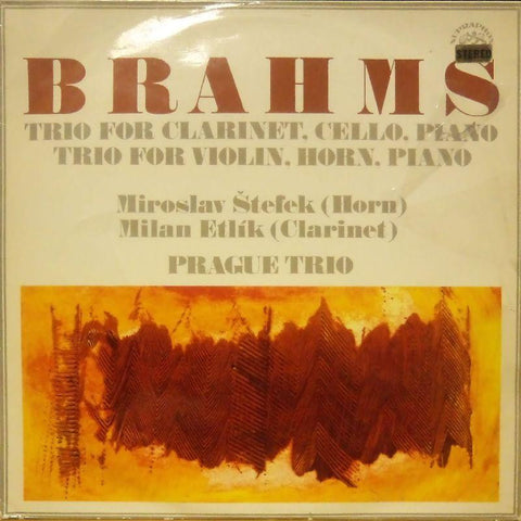 Brahms-Trio For Clarinet, Cello & Piano-Supraphon-Vinyl LP