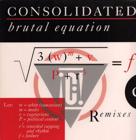 Consolidated-Brutal Equation-Nettwerk-12" Vinyl P/S