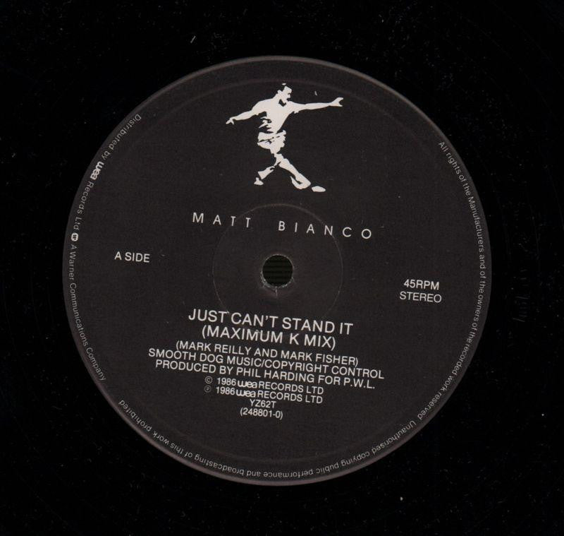 Just Can't Stand it-WEA-12" Vinyl P/S-VG/VG