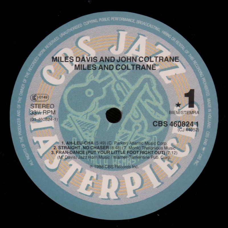 Miles And Coltrane-CBS-Vinyl LP-VG+/NM