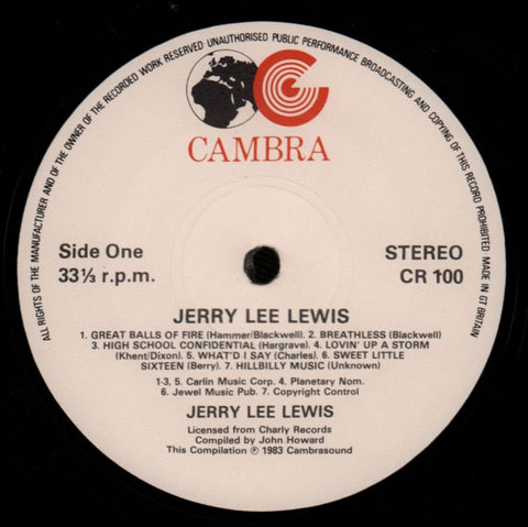 Jerry Lee Lewis-Cambra-2x12" Vinyl LP-VG+/Ex+