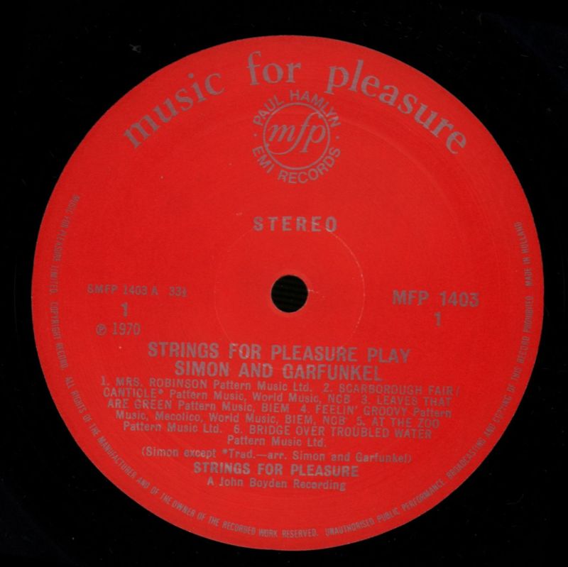 Play Simon & Garfunkel-MFP-Vinyl LP-VG+/Ex+