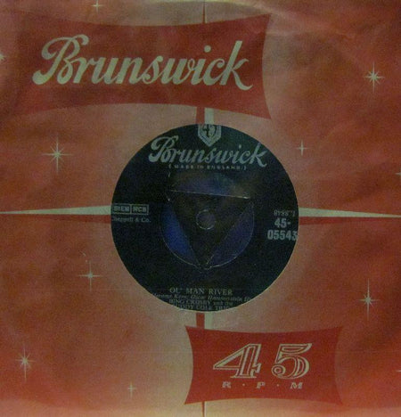 Bing Crosby & The Buddy Cole Trio-Ol Man River-Brunswick-7" Vinyl