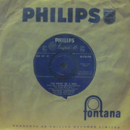 Frankie Vaughan-The Heart Of A Man-Philips-7" Vinyl