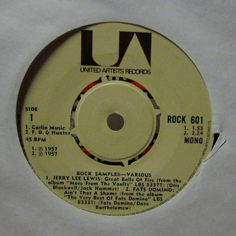 D J Shortcut-Rock Samples-United Artist-7" Vinyl