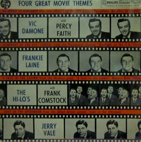 Damone, Laine Hi-Lo's & Jerry Vale-Four Great Movie Themes-Philips-7" Vinyl