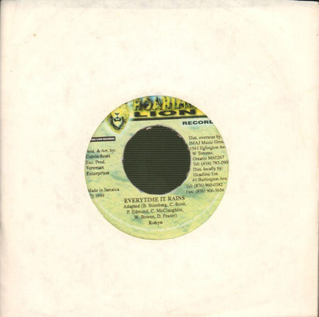 Robyn-Everytime It Rains-Roaring Lion-7" Vinyl