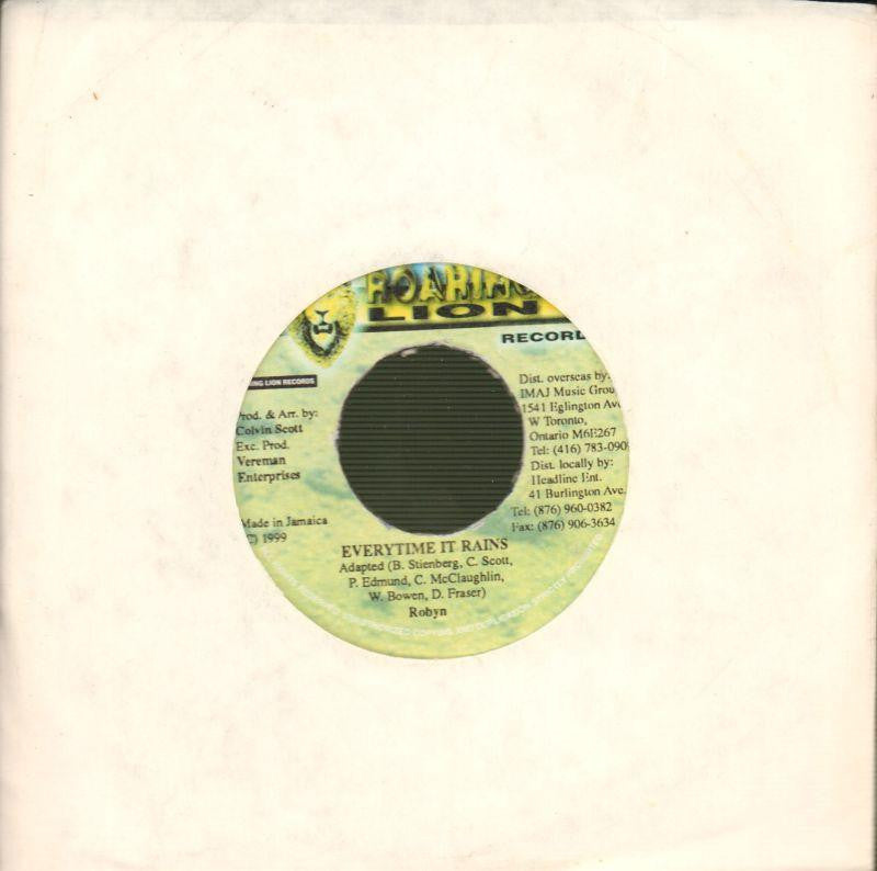 Robyn-Everytime It Rains-Roaring Lion-7" Vinyl