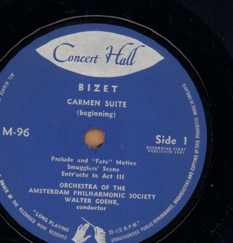 Carmen-Concert Hall-7" Vinyl P/S-VG/Ex