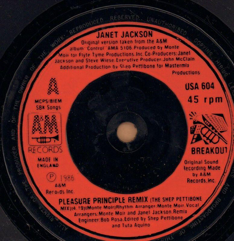The Pleasure Principle-A&M-7" Vinyl P/S-VG+/NM
