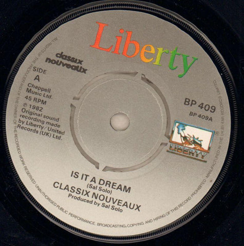 Is It A Dream-Liberty-7" Vinyl P/S-VG+/VG+