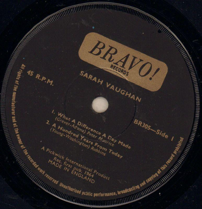 What A Difference A Day Made EP-Bravo-7" Vinyl P/S-VG/VG