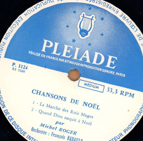 Chansons De Noel EP-PLEDIADE-7" Vinyl P/S-VG/NM