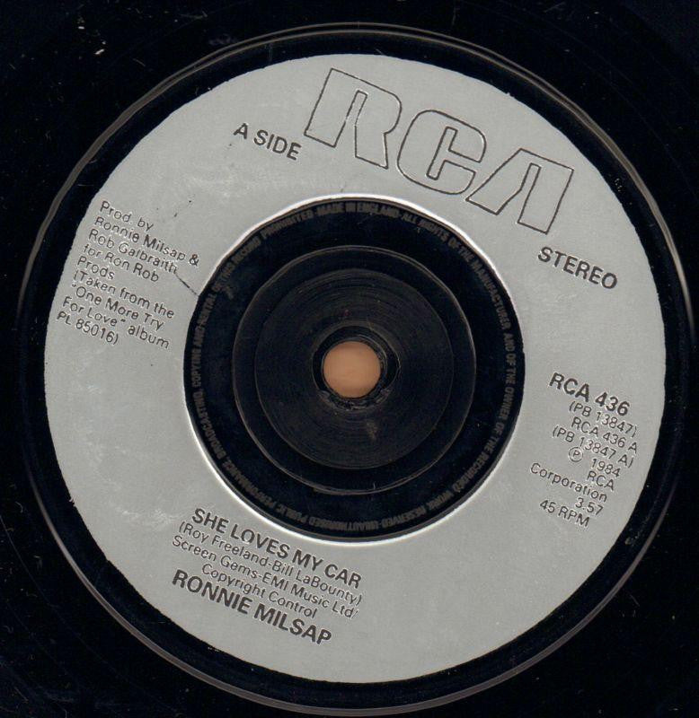 Ronnie Milsap-She Loves My Car-RCA-7" Vinyl P/S-Ex/Ex