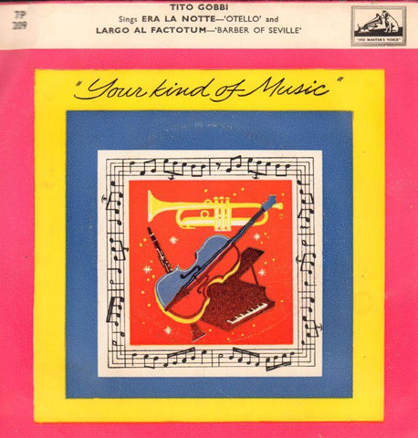 Tito Gobbi-Era La Notte-HMV-7" Vinyl P/S