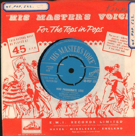 Bernard Bresslaw-Mad Passionate Love / You Need Feet-HMV-7" Vinyl
