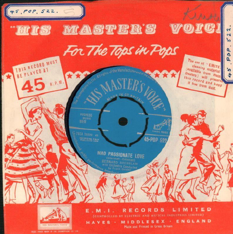 Bernard Bresslaw-Mad Passionate Love / You Need Feet-HMV-7" Vinyl