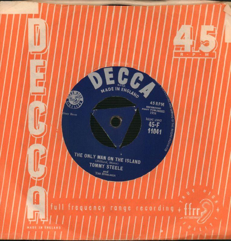 Tommy Steele-The only Man On The Island / I Puts The Lights On-Decca-7" Vinyl