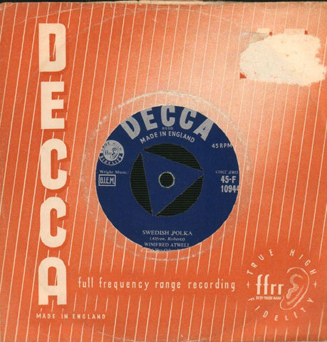 Winifred Atwell-Swedish Polka / Tickle The Ivories-Decca-7" Vinyl