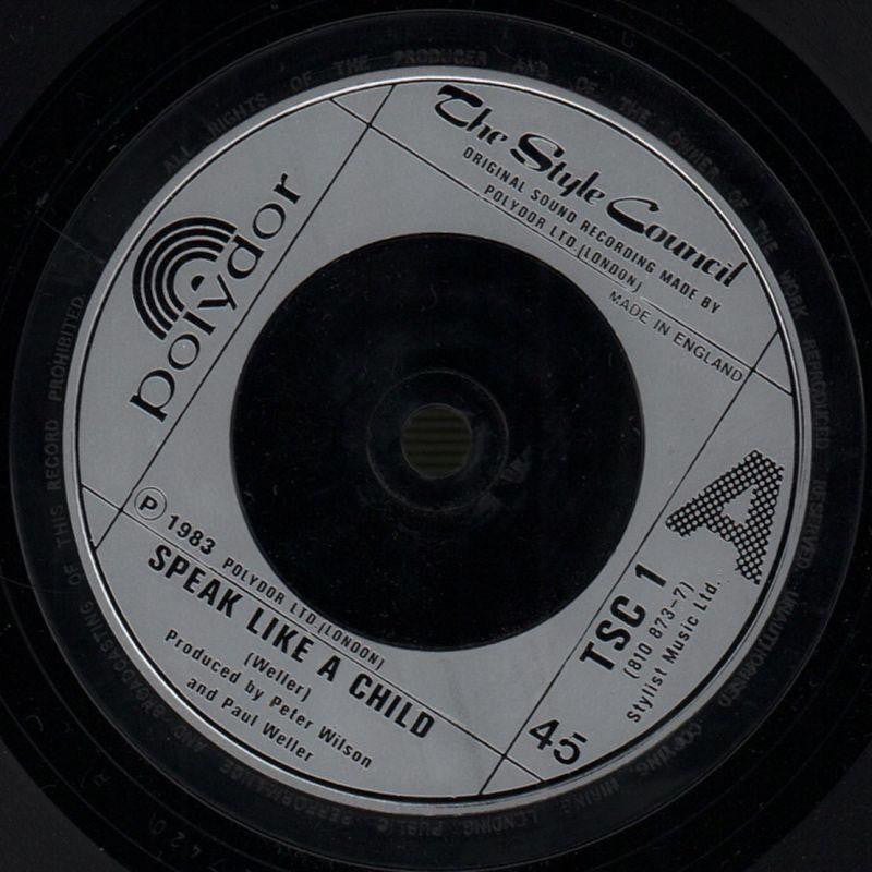 Speak Like A Child-Polydor-7" Vinyl P/S-VG+/NM