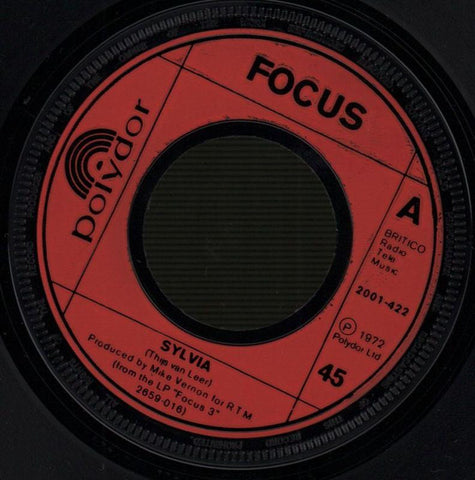 Focus-Sylvia-Polydor-7" Vinyl