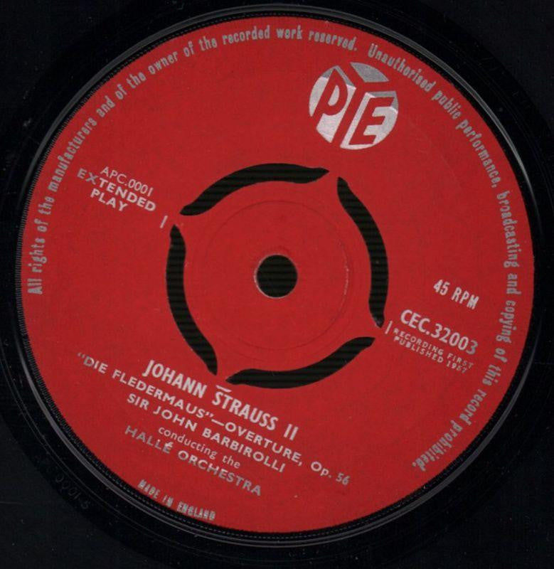 Halle Orchestra Die Fledermaus-Pye-7" Vinyl P/S-VG+/VG