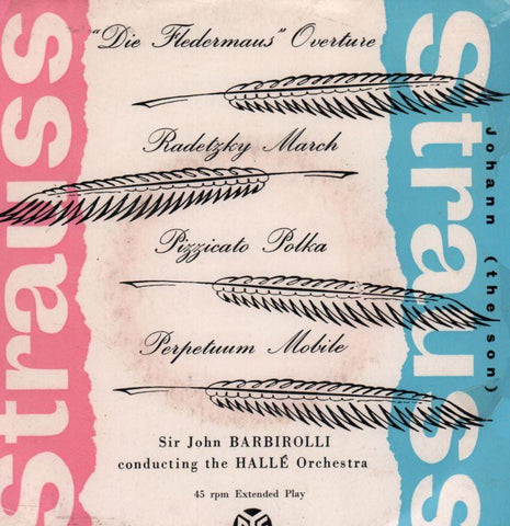 Johann Strauss-Halle Orchestra Die Fledermaus-Pye-7" Vinyl P/S