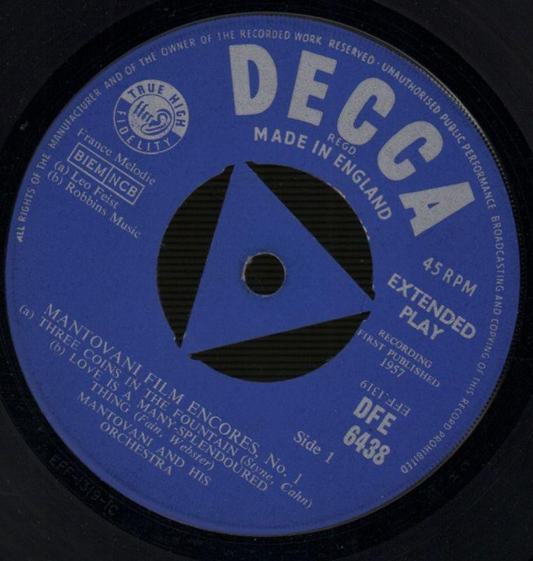 Film Encores No.1-Decca-7" Vinyl P/S-VG/VG