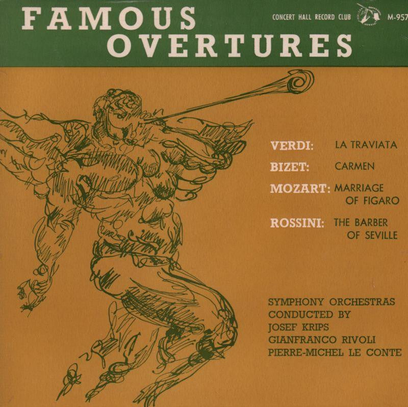 Verdi/Bizet/Mozart/Rossini-Famous Overtures-Concert Hall-7" Vinyl P/S