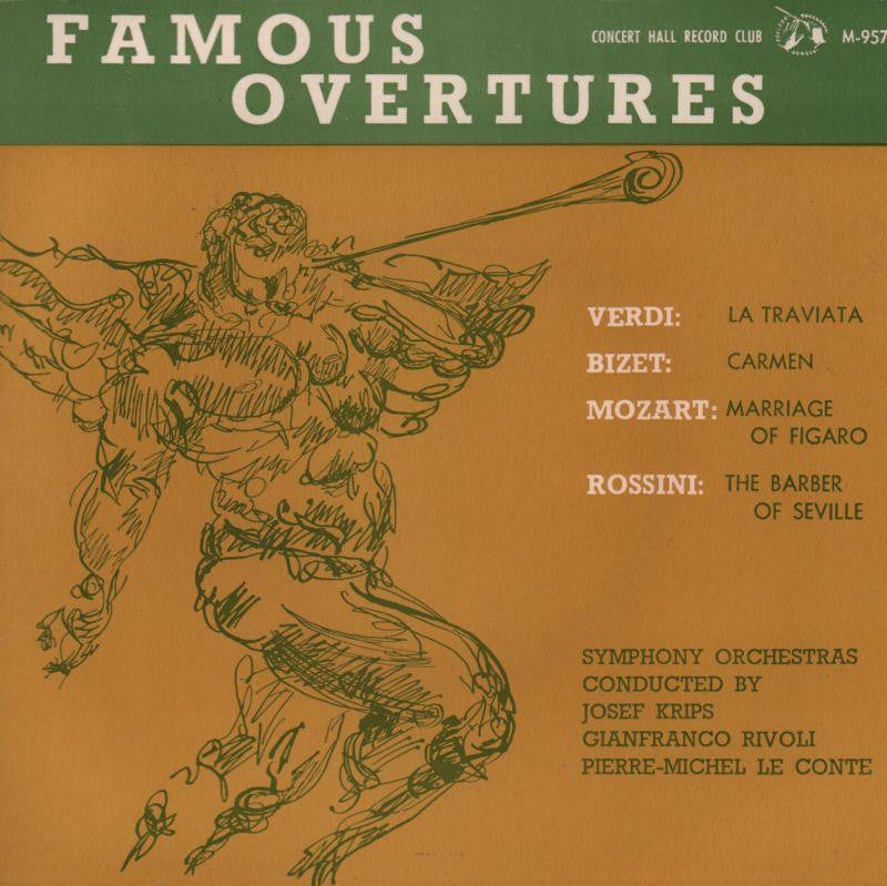 Verdi/Bizet/Mozart/Rossini-Famous Overtures-Concert Hall-7" Vinyl P/S