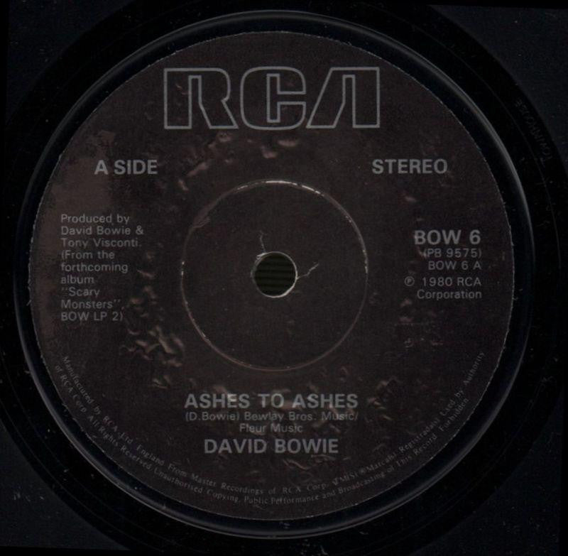 Ashes To Ashes-RCA-7" Vinyl P/S-Ex/Ex