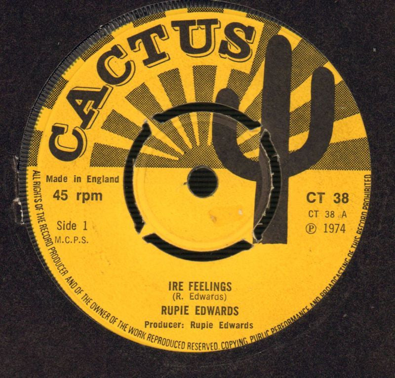 Rupie Edwards-Ire Feelings / Feeling High-Cactus-7" Vinyl