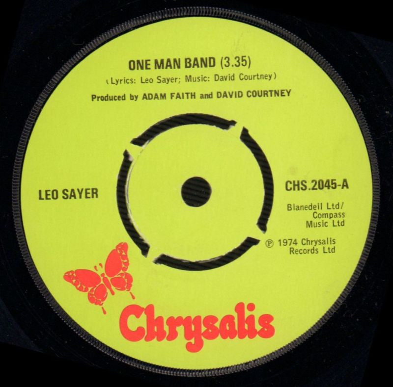 One Man Band/ Drop Back-Chrysalis-7" Vinyl-VG/Ex