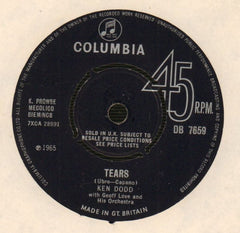 Ken Dodd-Tears/ You And I-Columbia-7" Vinyl-VG/VG
