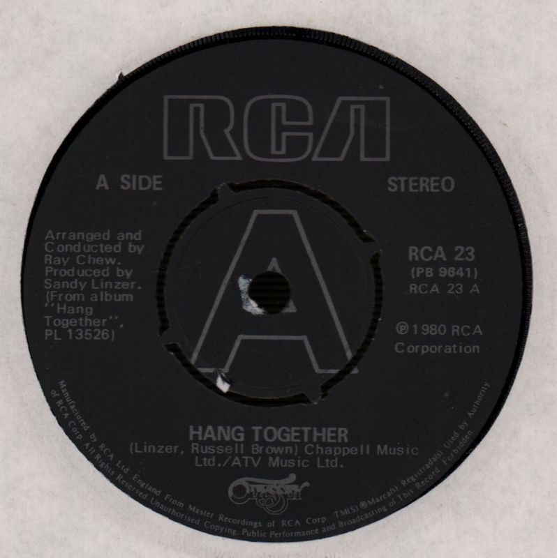 Hang Together/ Down Boy-RCA-7" Vinyl