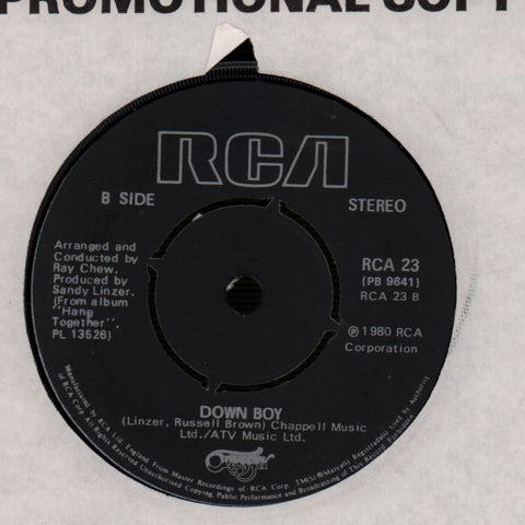 Hang Together/ Down Boy-RCA-7" Vinyl-VG/Ex