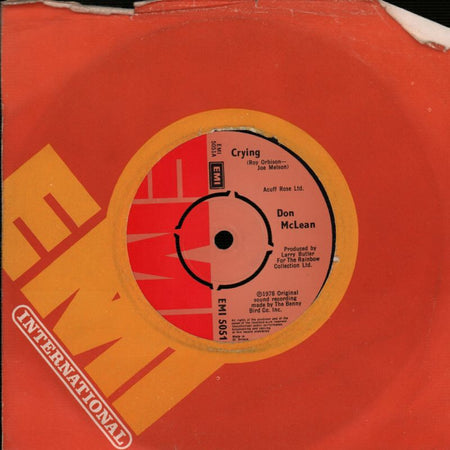 Crying/ Genesis-EMI-7" Vinyl