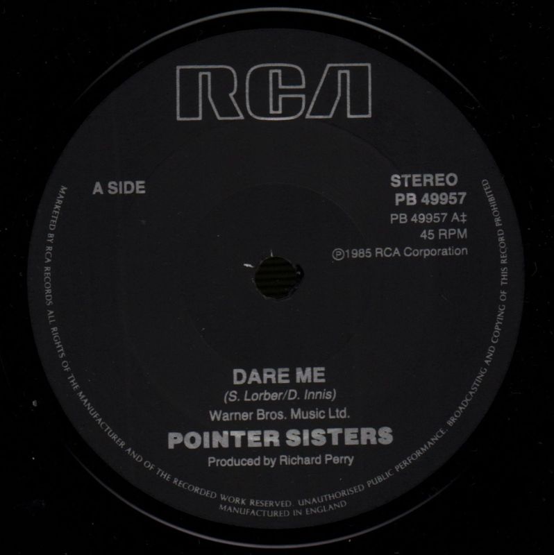 Dare Me-RCA-7" Vinyl P/S-VG/Ex+