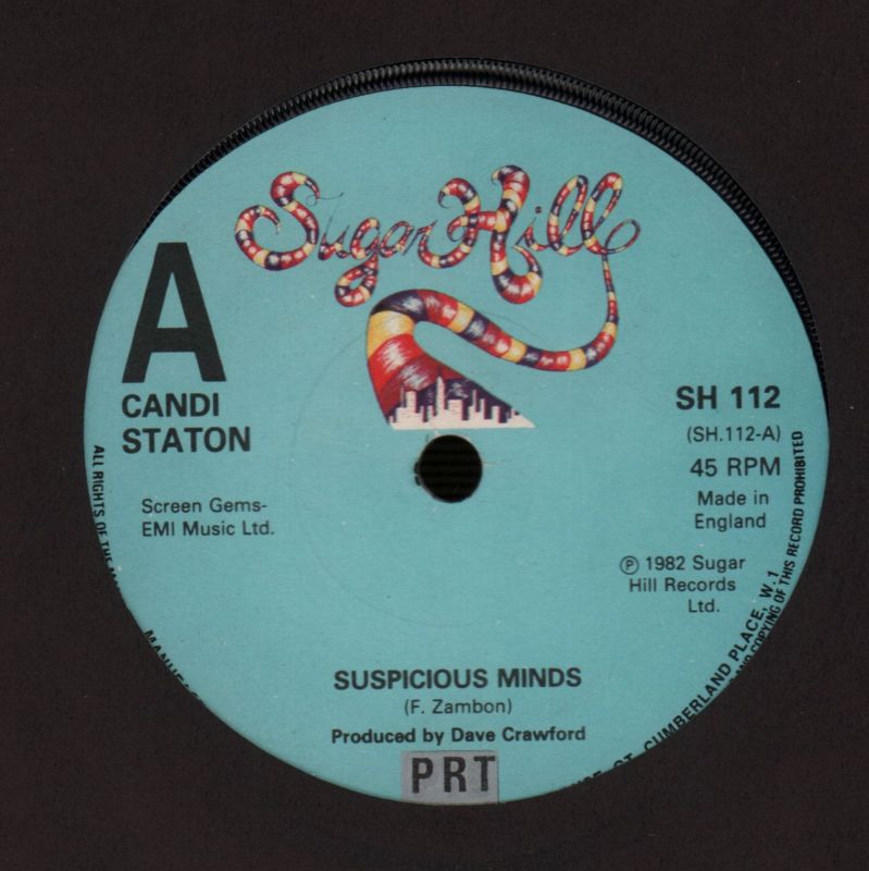 Suspicious Minds/ Let's Love And Be Free-Sugar Hill-7" Vinyl