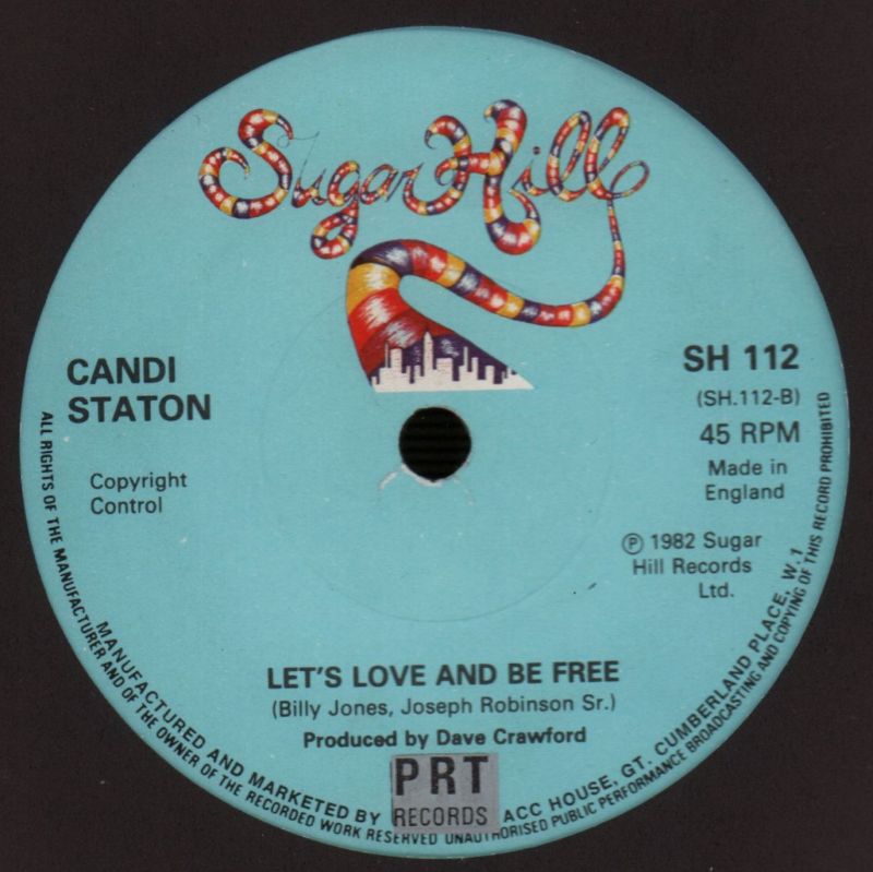 Suspicious Minds/ Let's Love And Be Free-Sugar Hill-7" Vinyl-VG/Ex