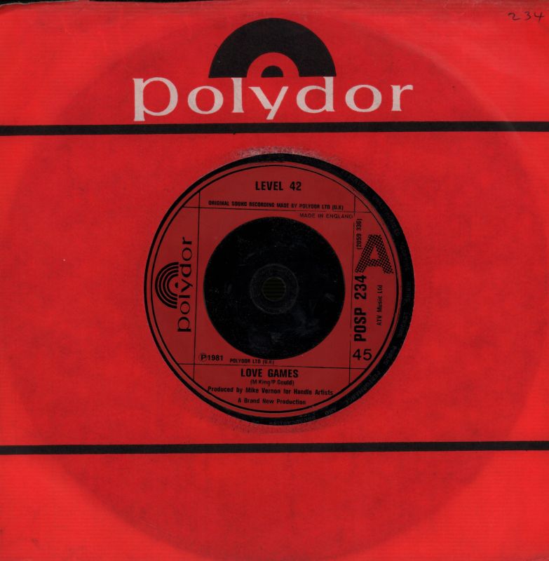 Love Games/ Forty Two-Polydor-7" Vinyl