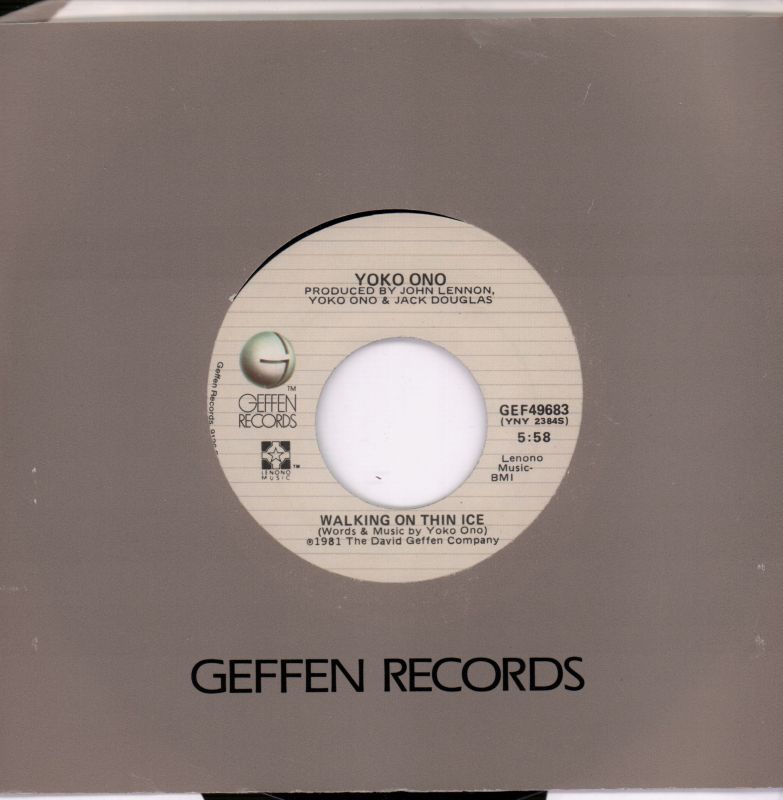 Walking On Ice/ It Happened-Geffen-7" Vinyl