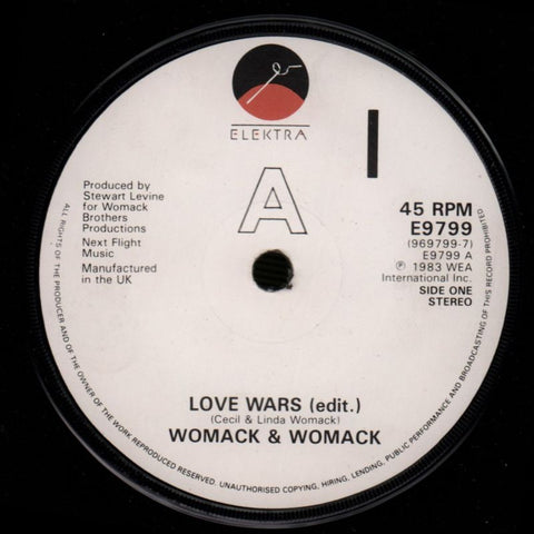 Love Wars-Elektra-7" Vinyl P/S-VG/VG+