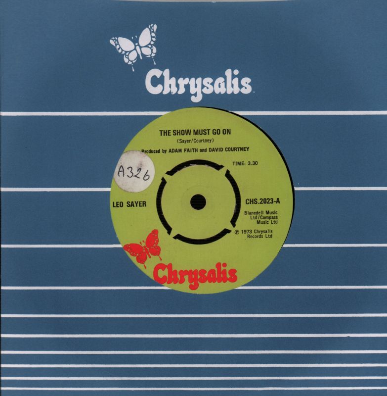 The Show Must Go On/ Tomorrow-Chrysalis-7" Vinyl