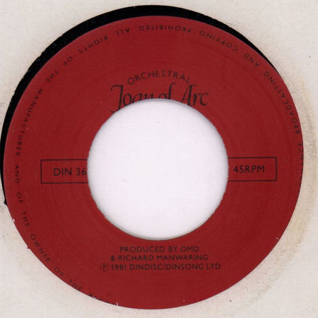 Joan Of Arc/ The Romance Of The Telescope-Dindisc-7" Vinyl-VG/VG - Shakedownrecords