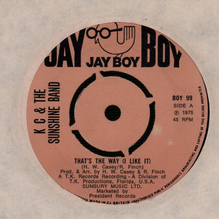 That's The Way/ Ain't Nothin' Wrong-Jay Boy-7" Vinyl