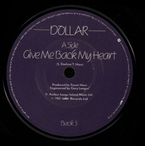 Give Me Back My Heart-Wea-7" Vinyl P/S-VG/VG