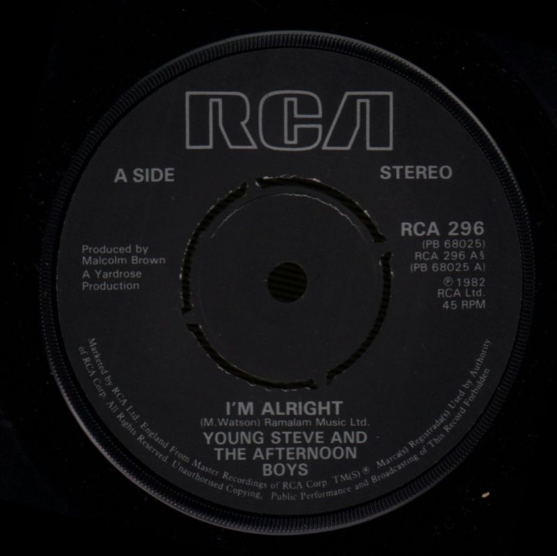 I'm Alright-RCA-7" Vinyl P/S-VG/VG